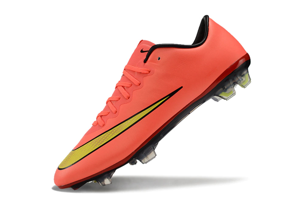 Chuteira Nike Mercurial Vapor 10 FG - Laranja/Amarelo