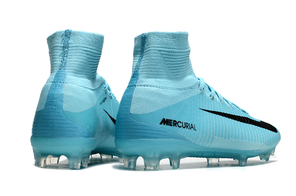 Chuteira Nike Mercurial Superfly 5 Elite Campo - Azul/Preto