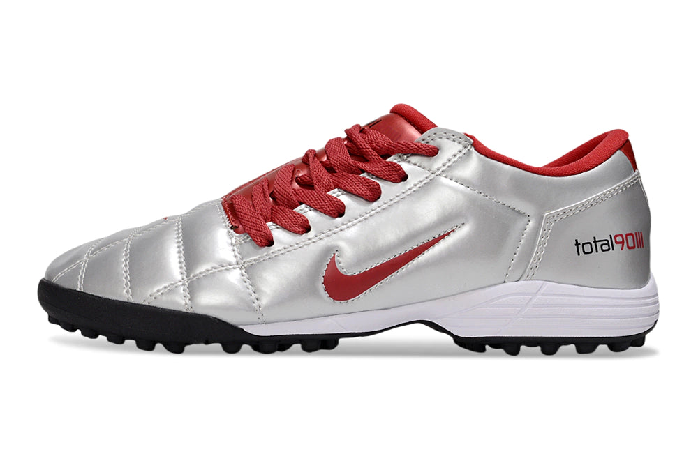 Chuteira Nike Total 90 Society - Prata/Vermelho