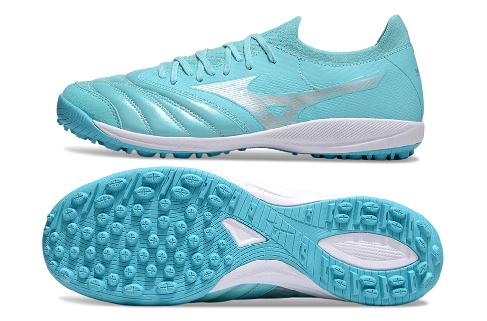 Chuteira Miuzno Morelia Neo Sala β Society - Azul/Branco