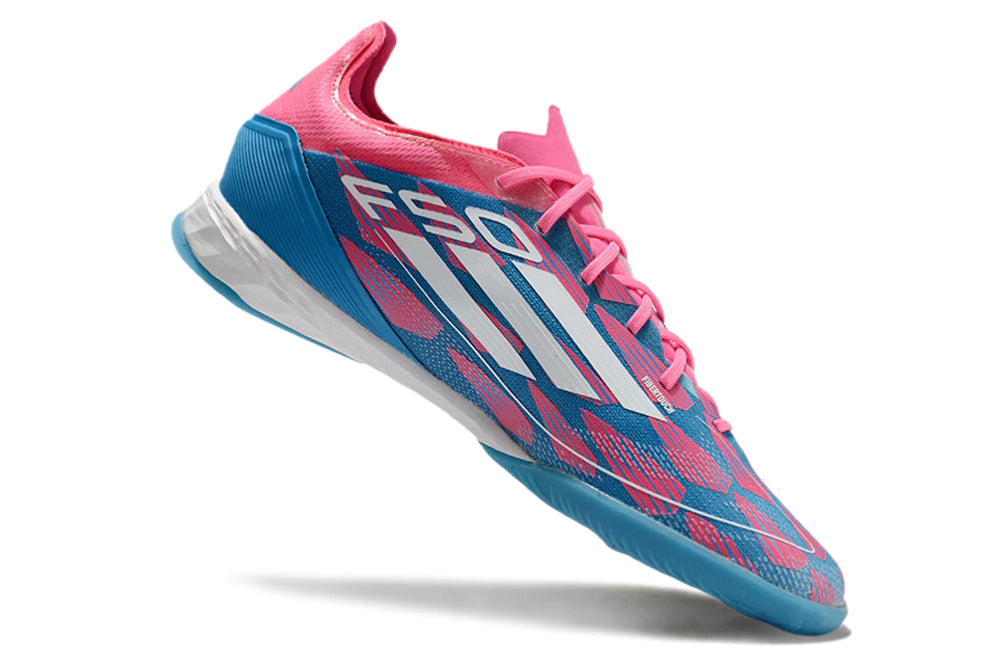 Chuteira Adidas X F50 Futsal - Azul/Rosa