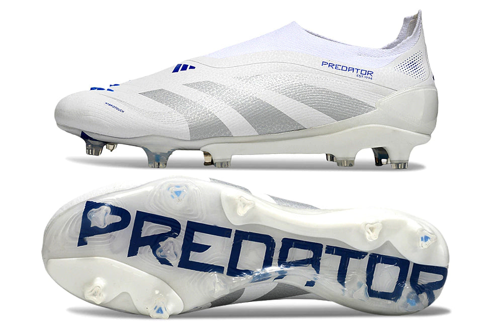 Chuteira Adidas Predator Elite 25 Laceless Campo "Polar Victory Pack"
