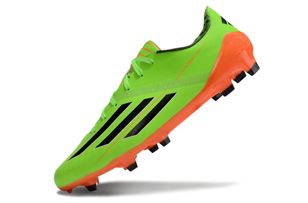 Chuteira Adidas F50 X Campo - Verde/Laranja/Preto