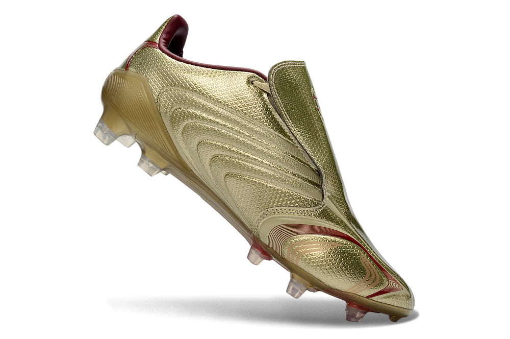 Chuteira Adidas TUNit F50 Elite FG - Azul - Dourado