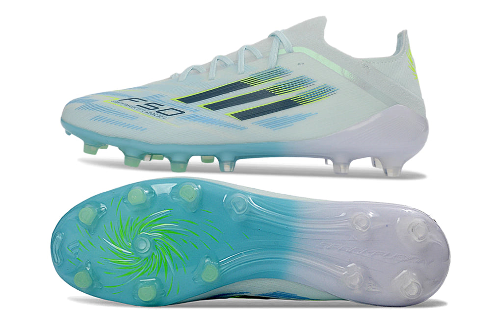 Chuteira Adidas F50 X Campo - Azul/Branco