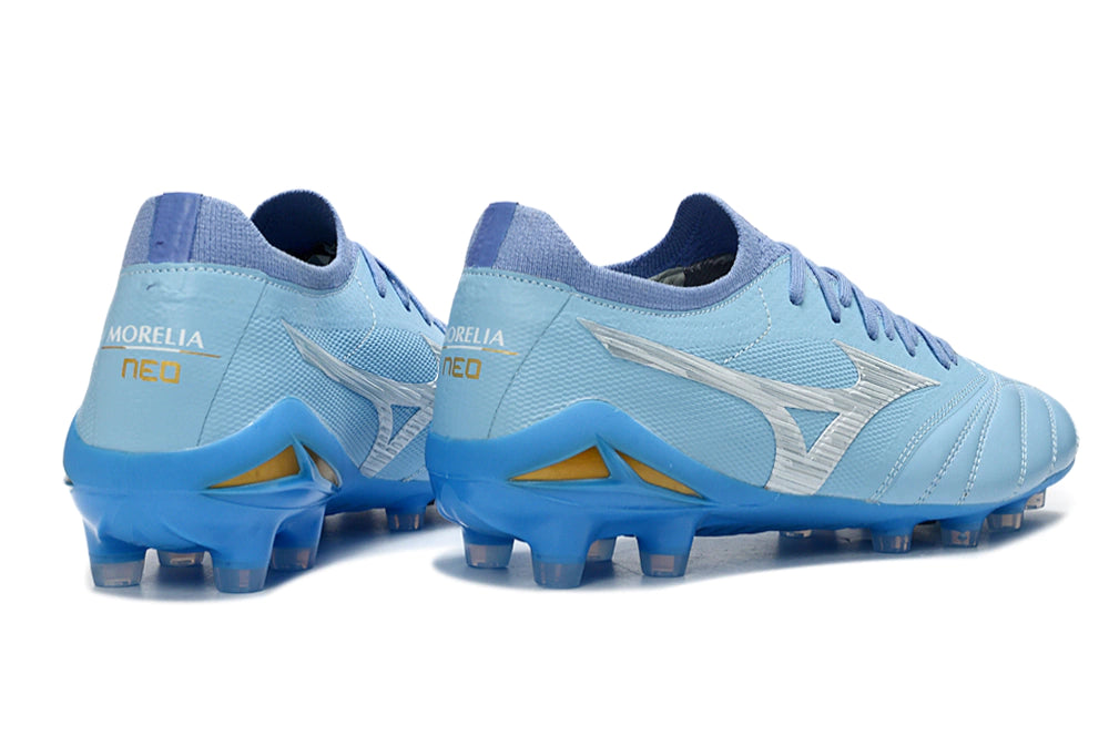 Chuteira Mizuno Morelia Neo 4 Campo - Azul