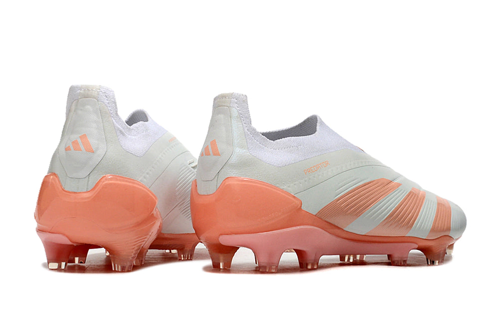 Chuteira Adidas Predstrike Elite Laceless Campo - Branco/Rose