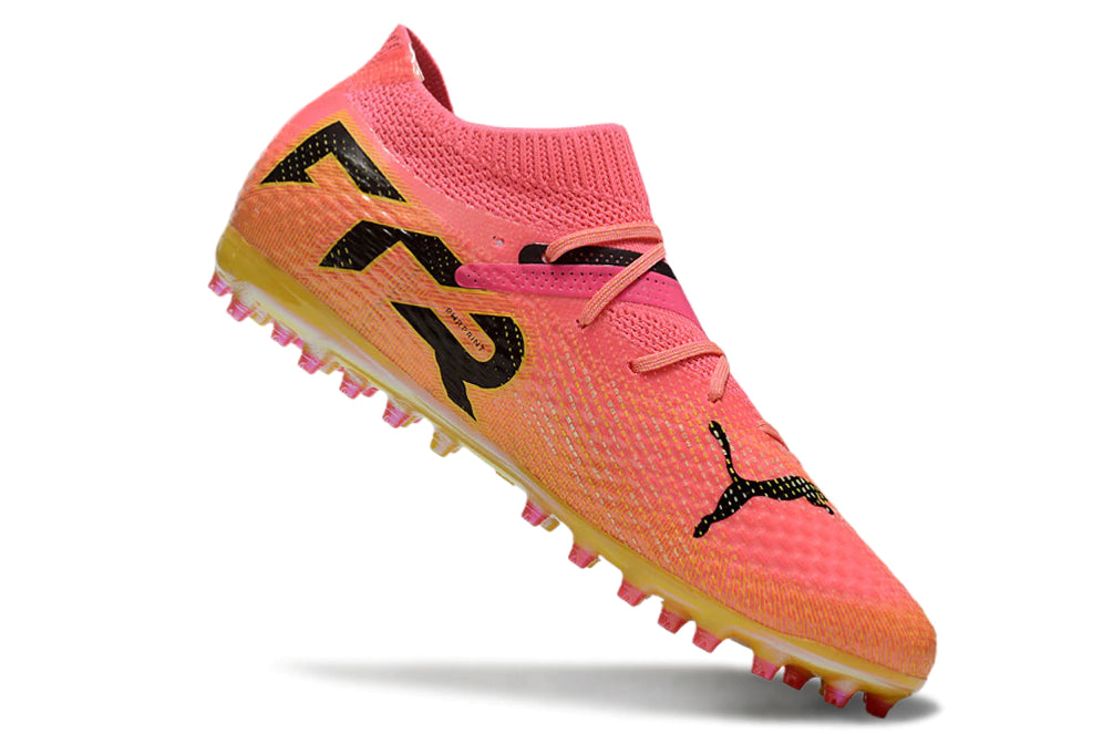 Chuteira Puma Future 7 Match MG - Laranja/Preto