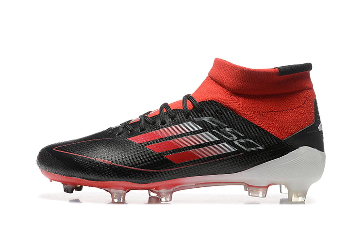 Chuteira Adidas F50 Elite Mid Campo - Preto/Vermelho/Branco
