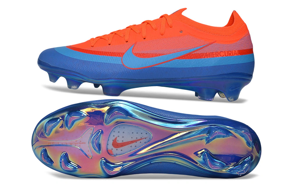 Chuteira Nike Mercurial Vapor 17 Elite FG - Laranja/Azul