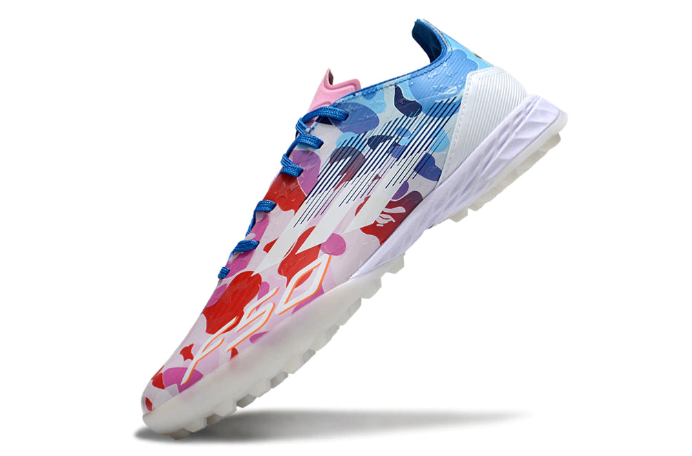 Chuteira Adidas X F50 Pro Society - Azul/Rosa