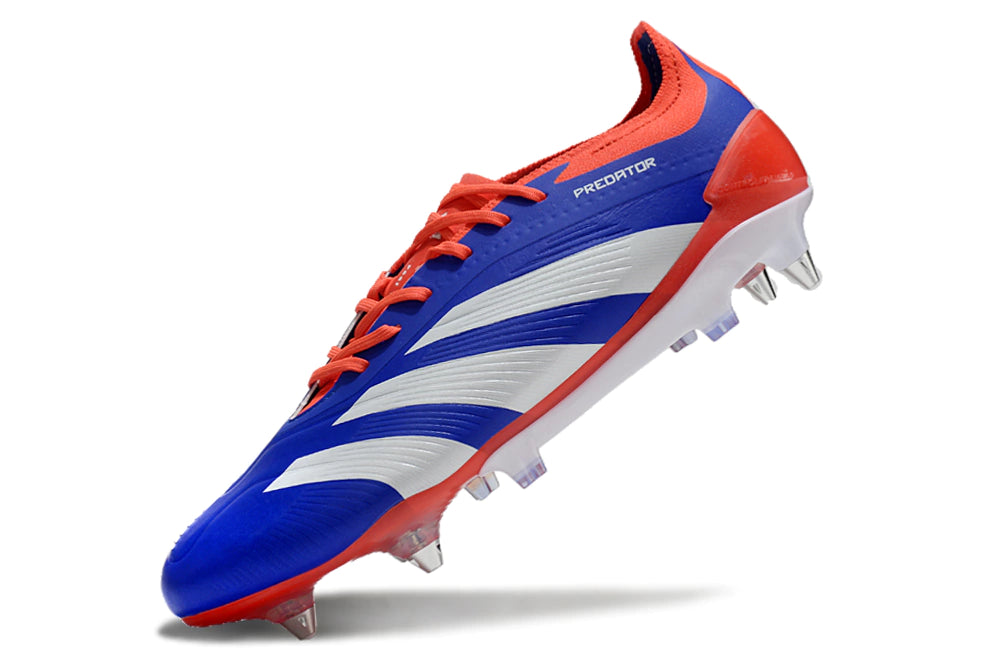 Chuteira Adidas Predator Elite SG - Azul/Laranja/Branco