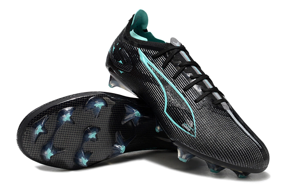 Chuteira Puma Ultra 5 Carbon FG - Preto/Azul