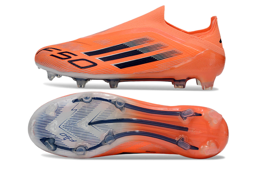 Chuteira Adidas F50 X Laceless Campo - Laranja