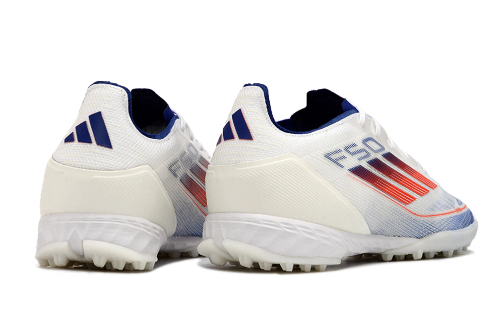 Chuteira Adidas X F50 Elite Society - Branco/Azul/laranja