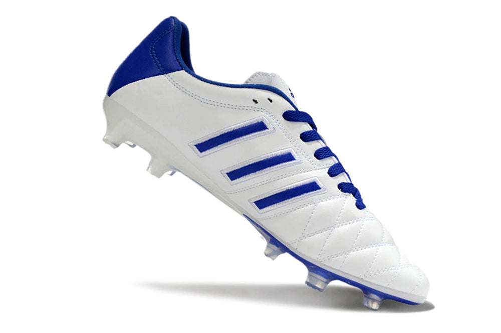 Chuteira Adidas Adipure 11Pro Campo FG - Branco/Azul