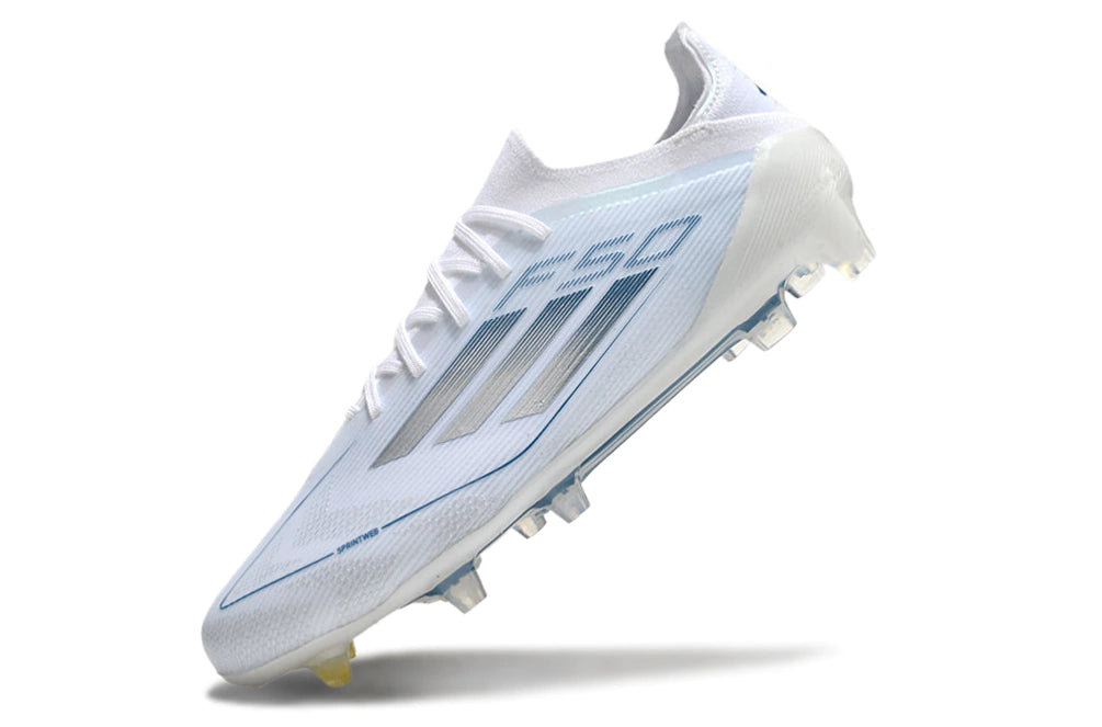Chuteira Adidas F50 X Campo - Branco/Azul