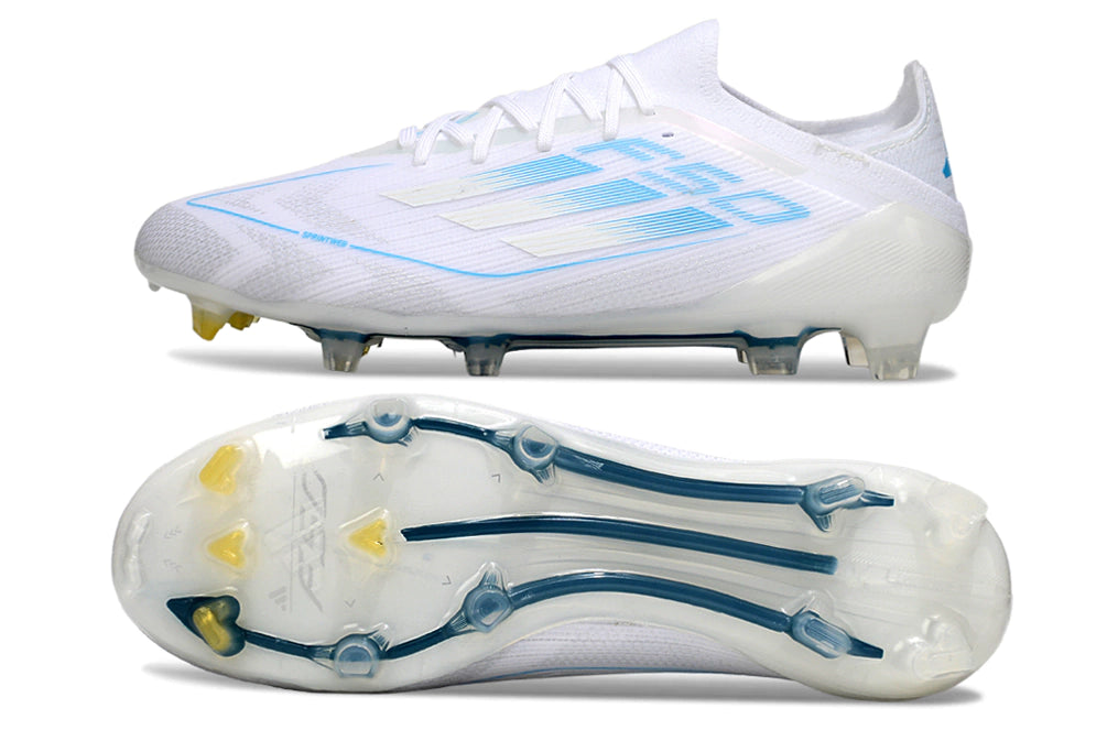 Chuteira Adidas F50 X Campo - Branco/Azul