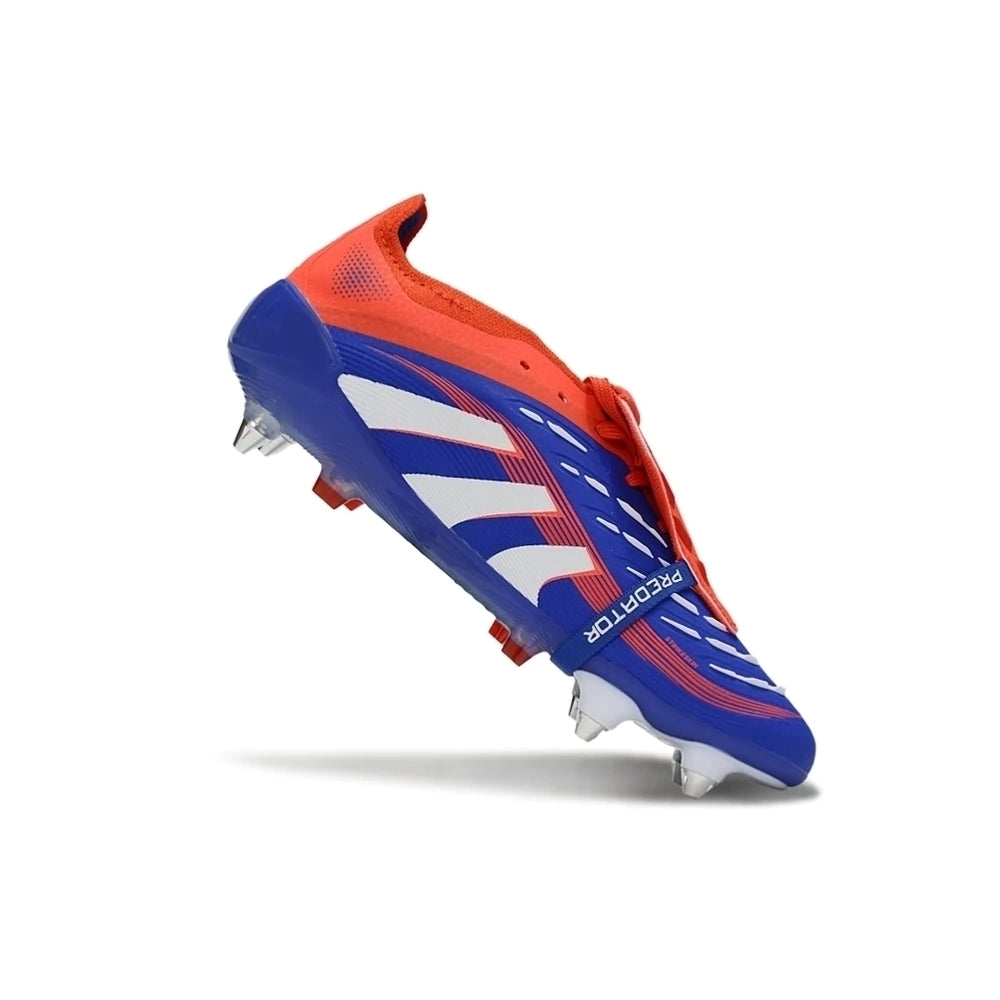Chuteira Adidas Predator 25 Elite Tongue SG - Azul/Amarelo