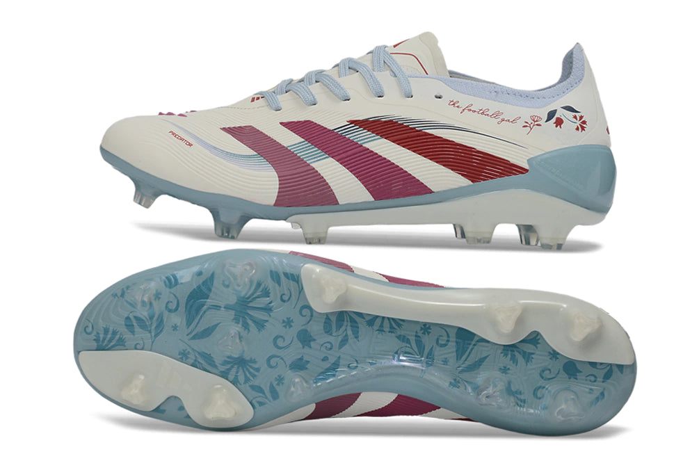Chuteira Adidas Predator Elite 25 Campo FG - Branco/Azul