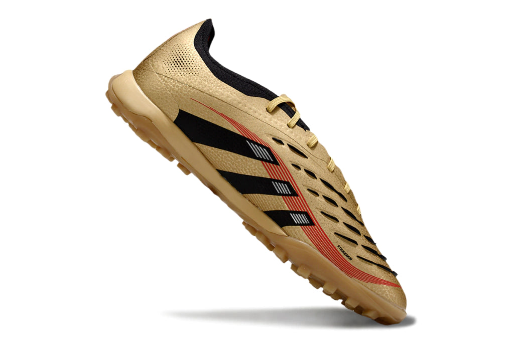 Chuteira Adidas Predator 25 Elite Society - Marrom/Preto