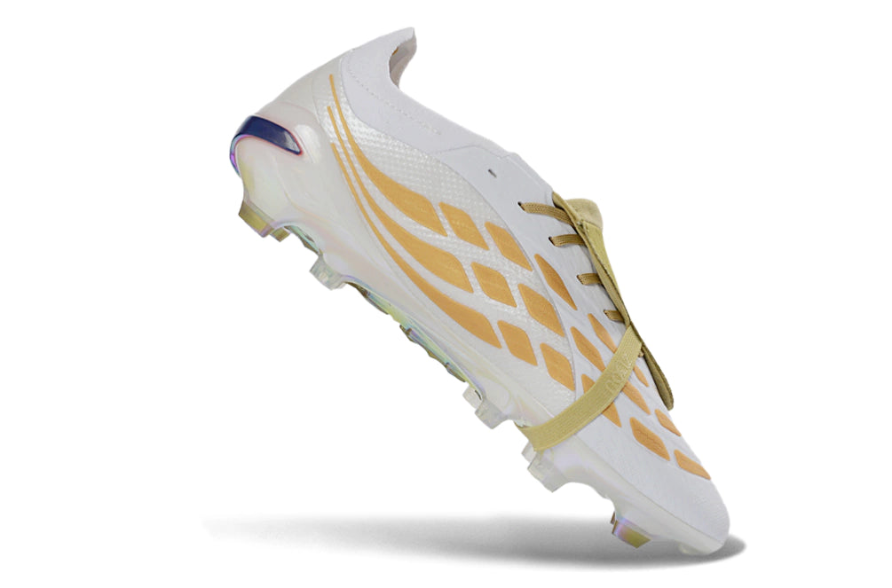 Chuteira Adidas Predator Tongue 26 Elite FG - Branco