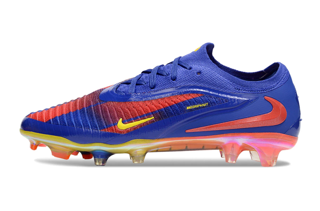 Chuteira Campo NIKE Phantom 6 Elite FG - Azul/Laranja