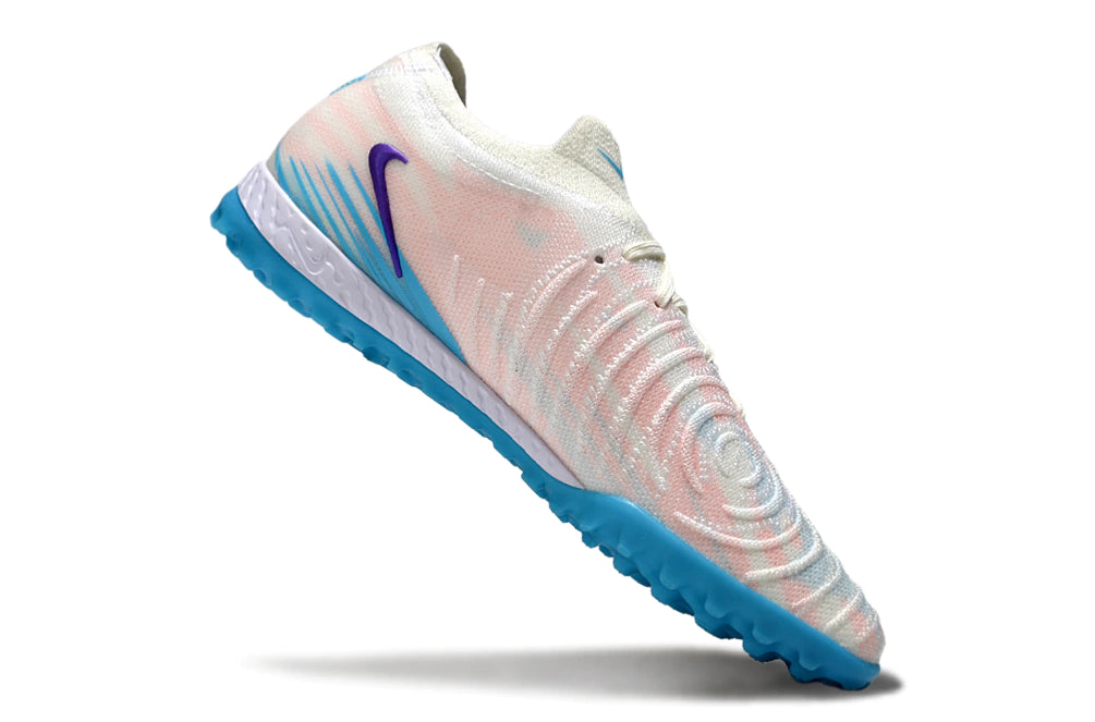 Chuteira Nike Phantom GX 2 Elite Society TF - Branco/Azul