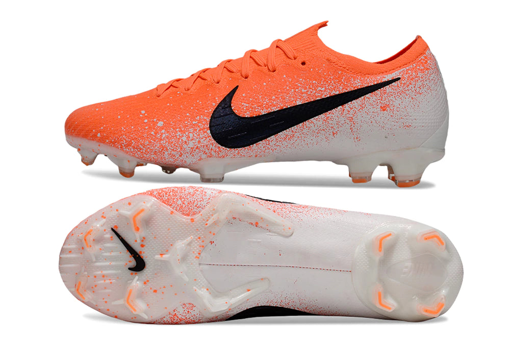 Chuteira Nike Air Zoom Mercurial Vapor 13 Elite FG - Laranja/Branco