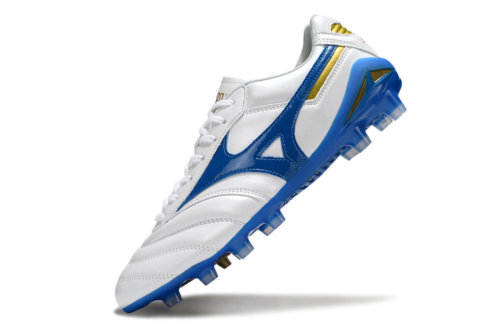 Chuteira Mizuno Morelia Neo Campo - Branco/Azul