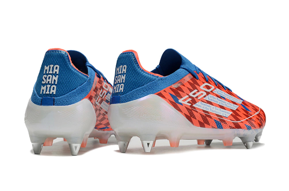 Chuteira Adidas F50 Elite SG - Vermelho/Azul/Branco