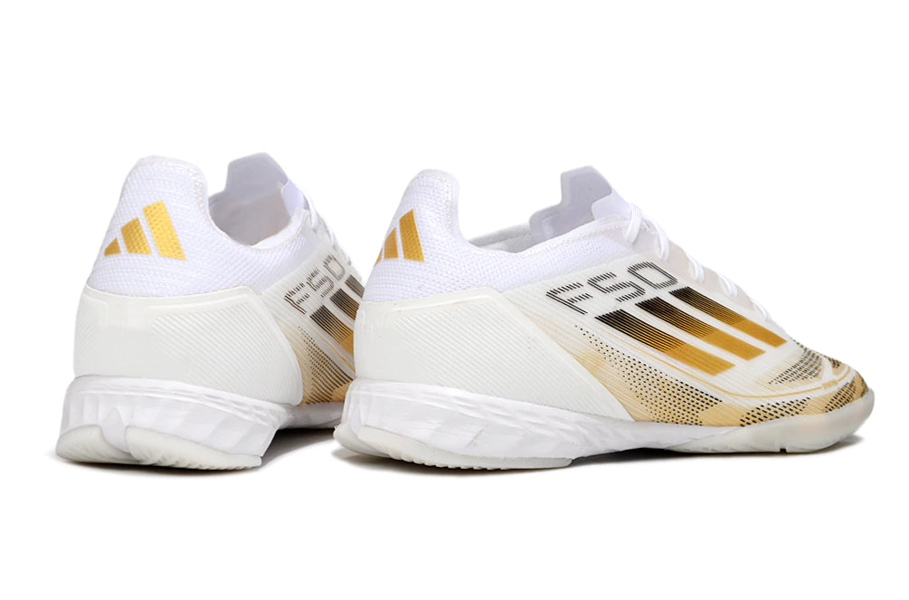 Chuteira Adidas X F50 Futsal - Branco/Amarelo