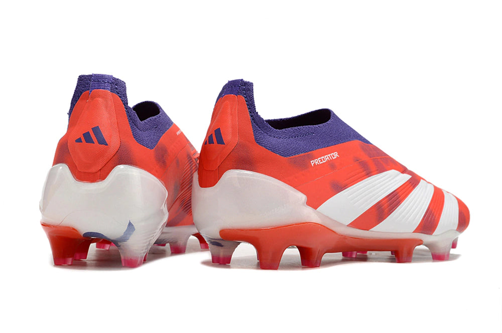 Chuteira Adidas Predstrike Elite Laceless Campo - Vermelho/Branco