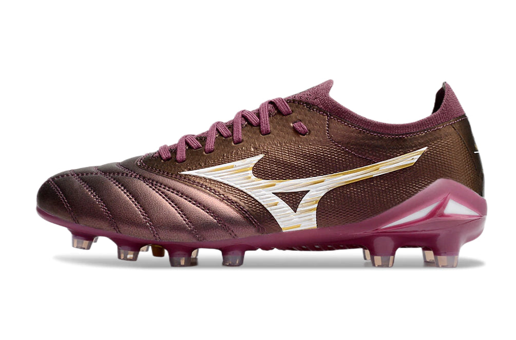 Chuteira Mizuno Morelia Neo 4 Campo - Vermelho/Branco