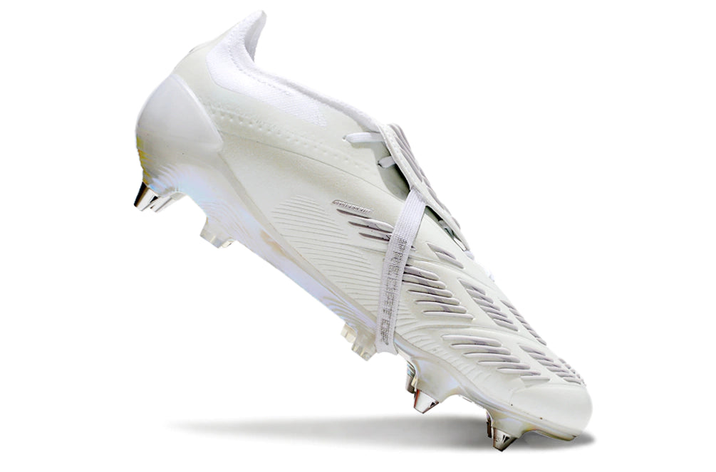 Chuteira Adidas Predator Elite Tongue SG - All White