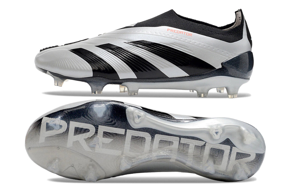 Chuteira Adidas Predstrike Elite Laceless Campo - Cinza/Preto