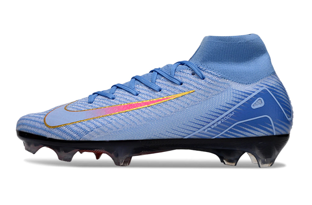 Chuteira Nike Air Zoom Mercurial Superfly 10 Elite Campo - Azul/Preto