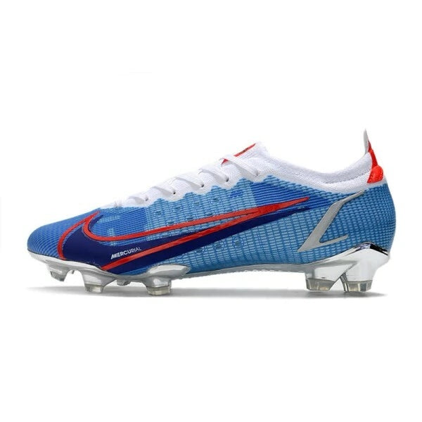 Chuteira Nike Mercurial Vapor 14 Elite Campo FG - Azul/Branco/Vermelho
