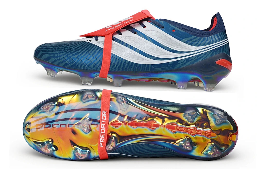 Chuteira Adidas Predator Tongue 26 Elite FG - Azul