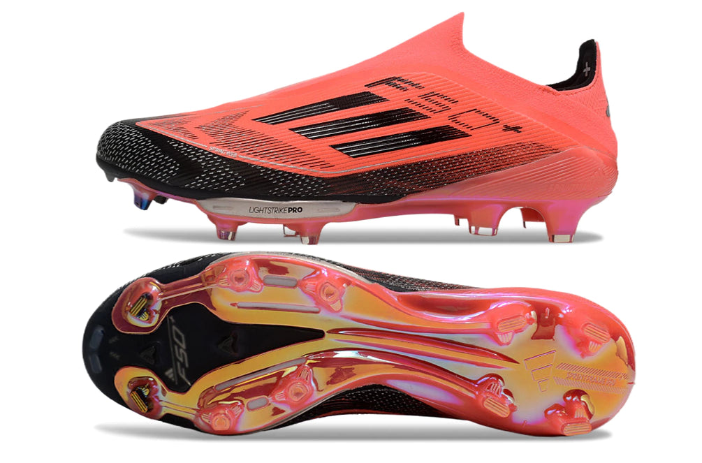 Chuteira Adidas F50+ Elite Campo - Laranja/Preto