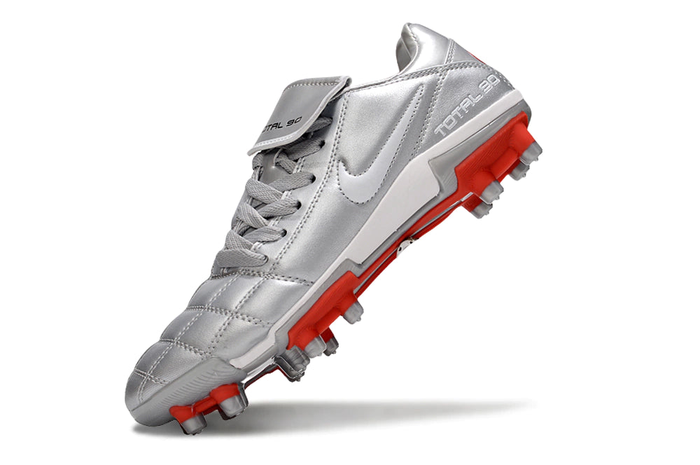 Chuteira Nike Total 90 Campo - Prata