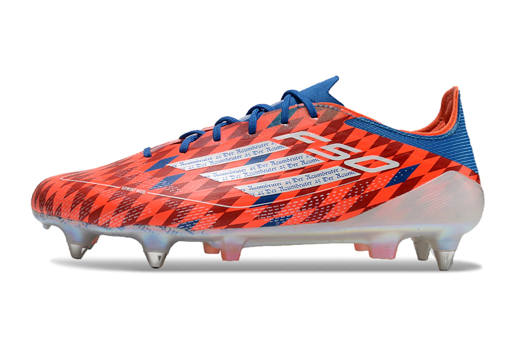 Chuteira Adidas F50 X Campo SG - Vermelho/Branco/Azul