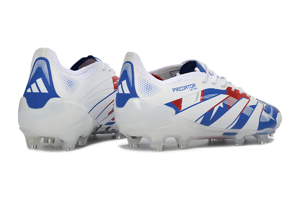 Chuteira Adidas Predator Elite 25 Campo FG - Branco/azul