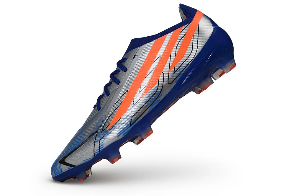 Chuteira Adidas F50 Hyperfast Eltie FG - Azul/Prata