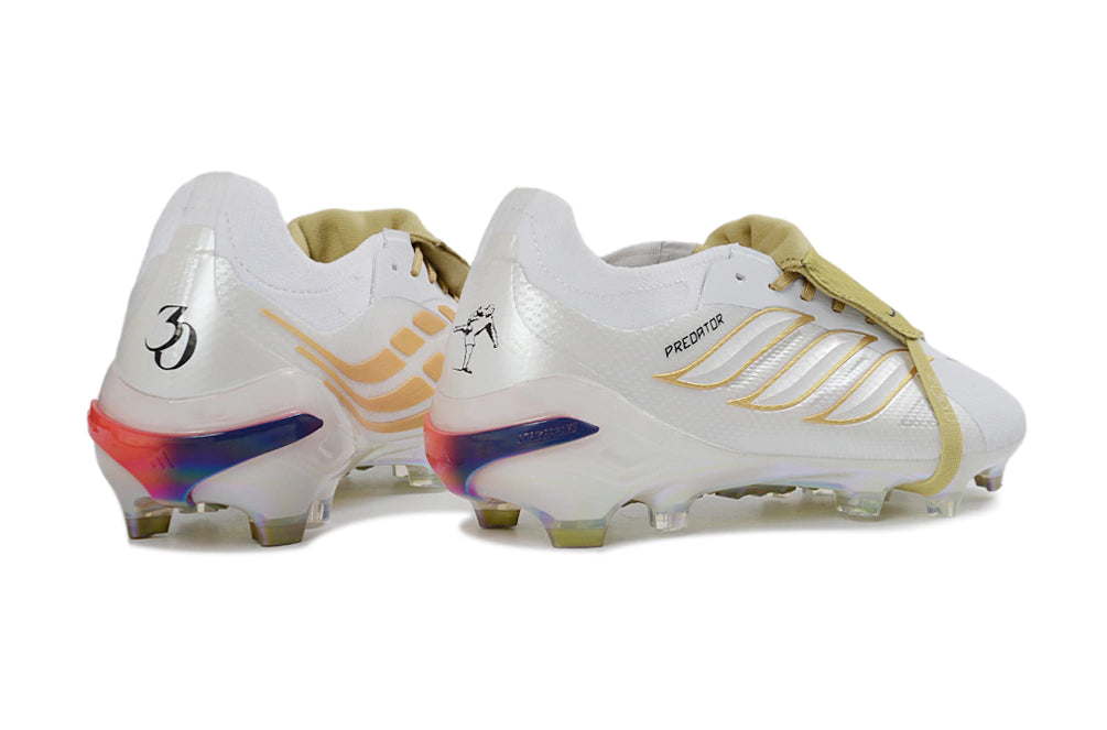 Chuteira Adidas Predator Tongue 26 Elite FG - Branco