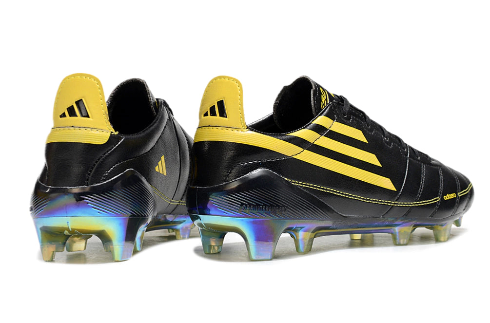 Chuteira Adidas F50 X Campo - Preto/Dourado
