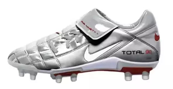 Chuteira Nike Total 90 Campo - Cinza/Branco