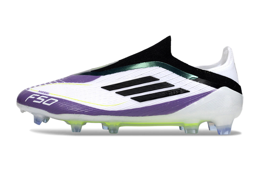 Chuteira Adidas F50 X Laceless Campo - Roxo/Branco