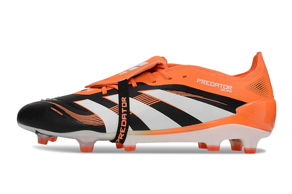 Chuteira Adidas Predator Elite Tongue 25 Campo - Laranja/Preto