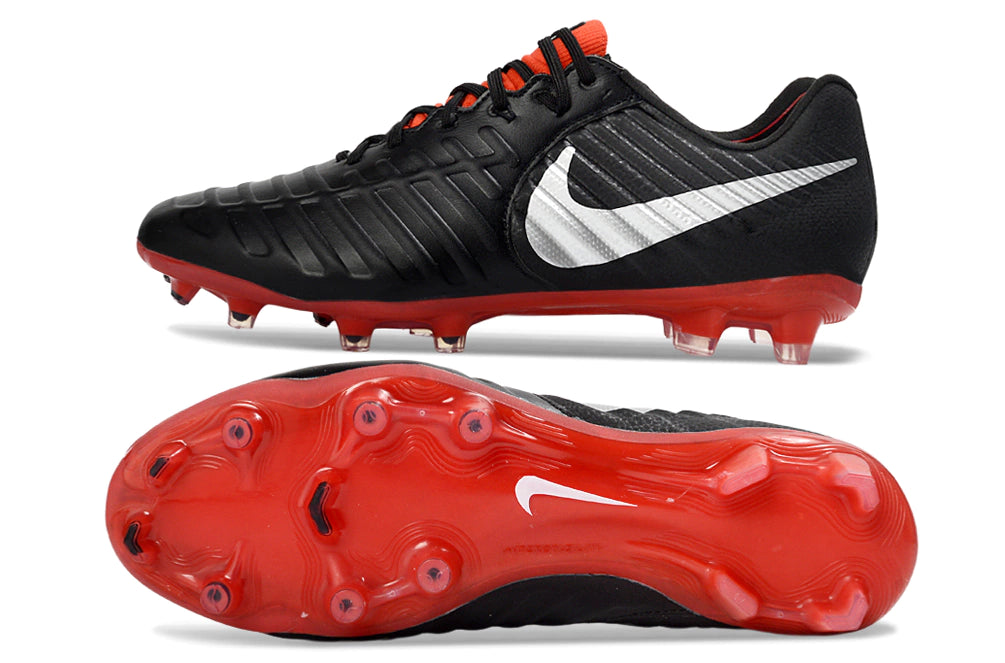 Chuteira Nike Tiempo Legend 7 Elite FG - Preto/Vermelho